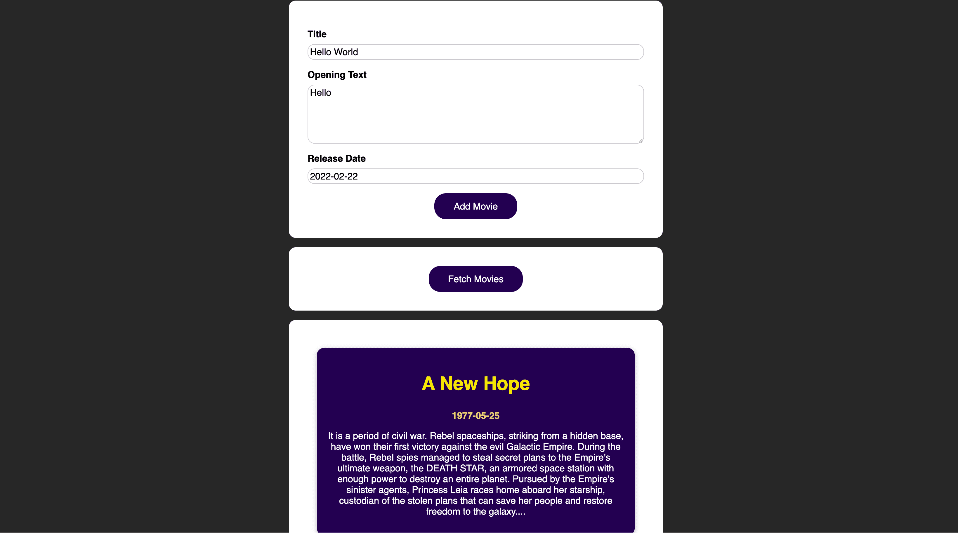 Handle HTTP Request